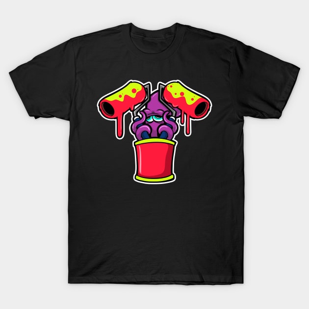 octopus coloring T-Shirt by Behold Design Supply